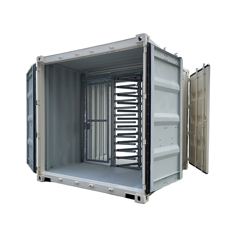 Mobiles Drehkreuz in 10ft container - Geran Access Products B.V.