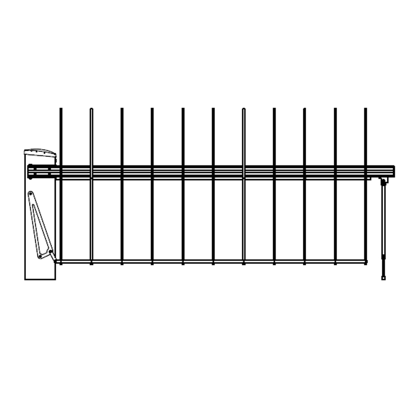 Top + bottom skirt for barrier Velocity – 3,5 meters | Geran Access Products B.V.