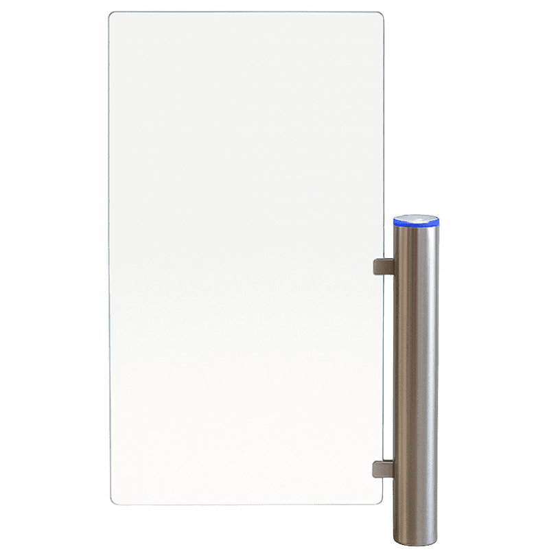 Pulse Gate - RVS - 1200 tot 1500 mm hoog - Glazen deur (1)